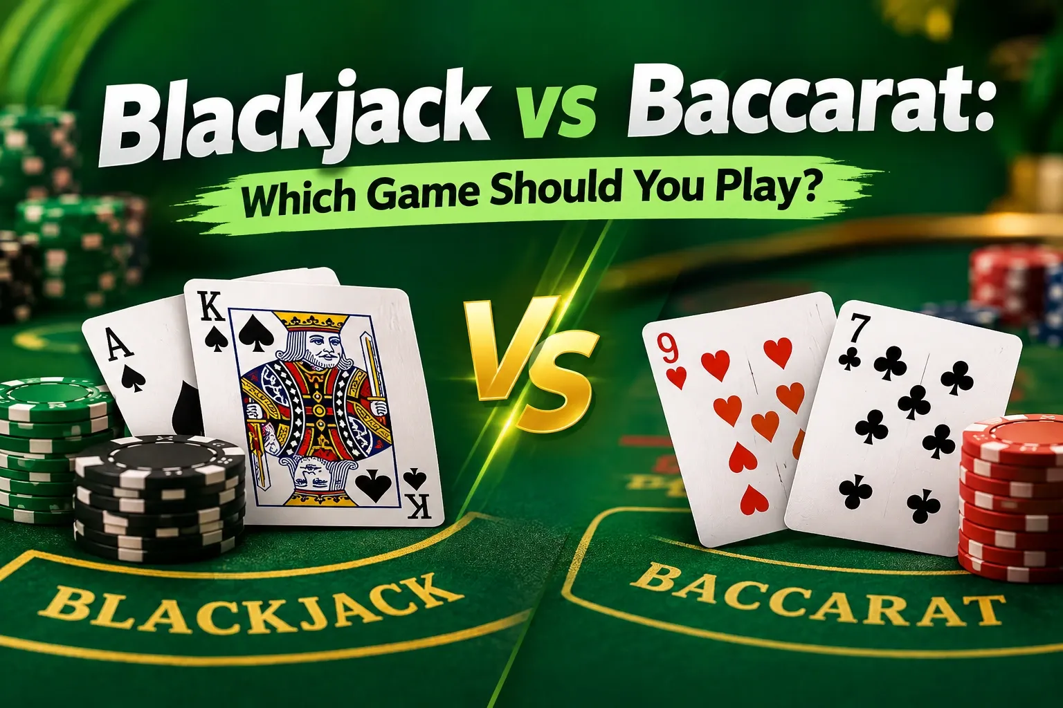 Blackjack vs Baccarat: Which Game Should You Play?
